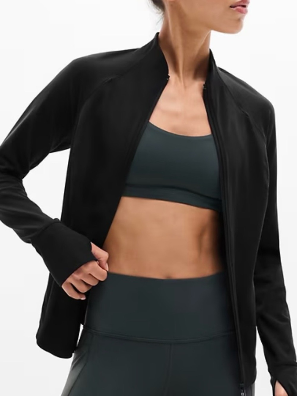 Athleta Salutation Full-Zip Lightweight Jacket sz S
